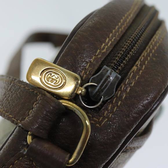 GUCCI GG Supreme Web Sherry Line Shoulder Bag Beige Green 116 02 089 Auth 73003 - Picture 8 of 16